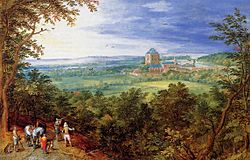 Archivo:Jan il Vecchio Bruegel Landscape with the Chateau de Mariemont
