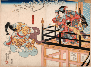Archivo:Kabuki-Play-Yoshitsune-Senbon-Zakura-1847