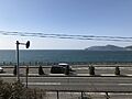 Kasadojima Island and Suo Sea from train near Hikari Station