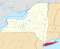 Long Island location map