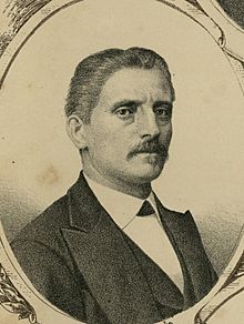 Los diputados pintados por sus hechos, Peralta, Palau y Generés, Cánovas del Castillo, García Briz (cropped) Juan Palau y Generés.jpg