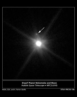 Archivo:Makemake moon Hubble image with legend