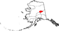 Map of Alaska highlighting Fairbanks North Star Borough