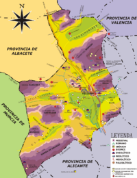 Archivo:Mapa arqueológico del término de Villena