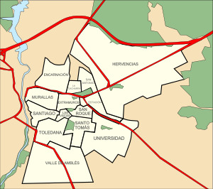 Archivo:Mapa de la ciudad de Ávila