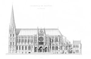 Archivo:Monografie de la Cathedrale de Chartres - 10 Facade Meridionale - Gravure