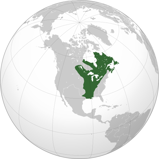 New France (orthographic projection)