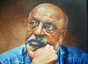 Archivo:SYAM BENEGAL - OIL PAINTING