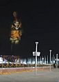 Statue laser show