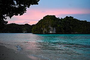 Archivo:Sunset At Palau Rock Islands (254017453)