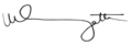 Uhuru Kenyatta signature