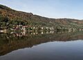 Vaňov, zicht op het dorp aan de Elbe vanaf Brná (Ústí nad Labem) IMG 7720 2018-08-12 09.48
