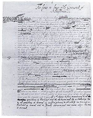 Archivo:William Penn - The First Draft of the Frame of Government - c1681