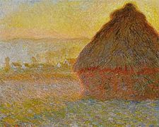 1289 Grainstack at Sunset, Meule, soleil couchant, 1891, Oil on Canvas, Museum of fine Arts, Boston, MA