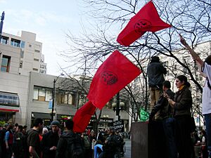 Archivo:18 Mar 2007 Seattle Demo IWW 07A