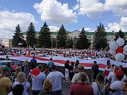 Archivo:2020 Belarusian protests — Baranavichy, 16 August 03