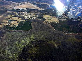 Aerial view looking east towards the airport in Keystone Heights, Florida.jpg