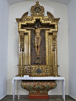 Archivo:Altar del Cristo del Buen Fin, Iglesia de Nuestra Señora de la Consolación (El Pedroso)