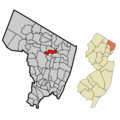 Bergen County New Jersey Incorporated and Unincorporated areas Emerson Highlighted