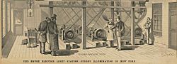 Archivo:Brush central power station dynamos New York 1881