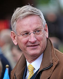Archivo:Carl Bildt under nationaldagsfirande vid Skansen 2009