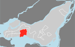 Carte localisation Île de Montréal - Pointe-Claire.svg