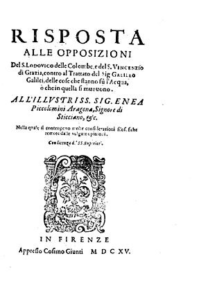 Archivo:Castelli - Risposta alle opposizioni del signor Lodovico delle Colombe e del signor Vincenzio di Grazia