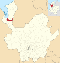 Carepa ubicada en Antioquia
