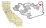 Contra Costa County California Incorporated and Unincorporated areas Bethel Island Highlighted.svg