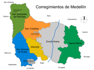 Archivo:Corregimientos de Medellin