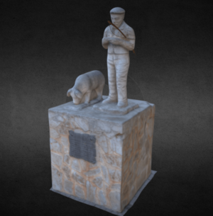 Archivo:Estatua Marranero en 3D