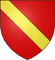 Gules a bend or.svg