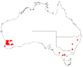 Hakea petiolarisDistMap107