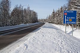 Highways 18 and 68 in Ähtäri