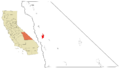 Inyo County California Incorporated and Unincorporated areas Lone Pine Highlighted