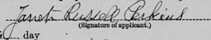 Archivo:Janet Russell Perkins signature