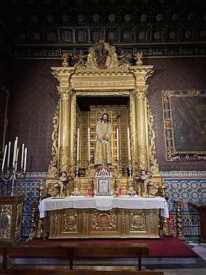 Archivo:Jesús del Silencio en su retablo.