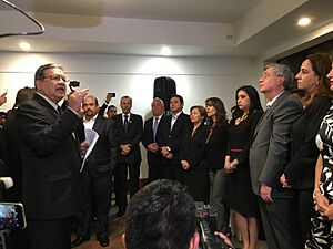 Archivo:Jimmy Morales en el Parlamento Centroamericano (2)