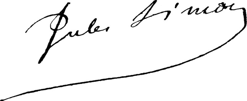 Jules Simon signature