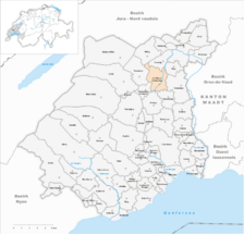 Karte Gemeinde La Chaux (Cossonay) 2011.png