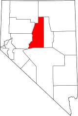 Map of Nevada highlighting Lander County.svg