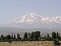 Mt. Sabalan from Highway near Ardabil