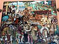 Murales Rivera - Ausbeutung durch die Spanier 1