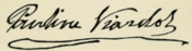 Pauline Viardot, with signature (cropped) - Signature.png