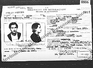 Archivo:Petra Barnés González ficha documento de migración y asilo