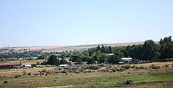 Plymouth Washington - town with Columbia River in background - July 2013.JPG