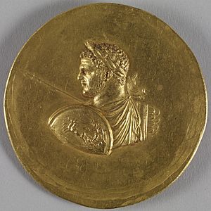 Archivo:Roman - Medallion with Roman Emperor Caracalla - Walters 593 - Obverse