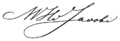 Signature Moritz Hermann von Jacobi