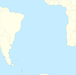 Bahía Ajax ubicada en Océano Atlántico Sur