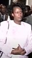 Sylvie Kinigi at Bujumbura airport, 1993